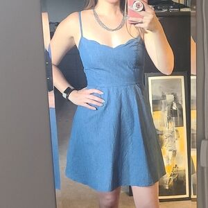 Market & Spruce Denim Chambray Dress S